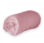 Drap housse Jersey 90 x 190 cm Rose drag�e