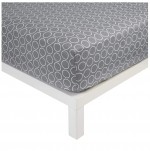 Drap housse coton 140 x 190 cm Zodiac gris