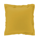 Taie d'oreiller Percale Coton Ocre 63x63cm