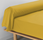 Taie Traversin Coton Percale Ocre