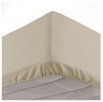 Drap housse coton lave 140 x 190 cm Lanette lin