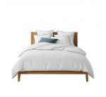 Parure de lit en coton lave 260 x 240 cm Linette blanc