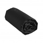 Drap housse en coton 180 x 200 cm Line noir