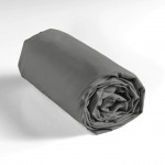 Drap housse 140 x 190 cm Couleur emotion anthracite
