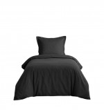 Housse de couette 140 x 200 cm Line noir