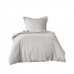 Housse de couette 140 x 200 cm Line blanc