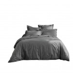Housse de couette 260 x 240 cm Line anthracite