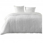 Housse couette + 2 taies 220 x 240 cm Plisse plissia