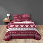 Housse de couette + taies Collection Coeur d'alpage