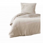 Housse de couette + 1 taie 140 x 200 cm en gaze de coton Sable