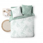 Housse couette + 2 taies 220 x 240 cm Cassie sauge