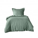 Housse de couette 140 x 200 cm Line sauge