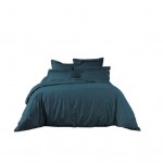 Housse de couette 220 x 240 cm Line bleu