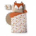 Housse de couette + 1 taie 140 x 200 cm Rox le renard