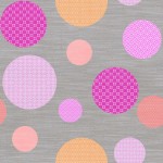 Nappe Toile cire au mtre Modele Atolls Rose