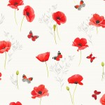 Nappe Toile cire au mtre Poppyly blanc