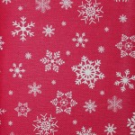 Nappe Toile cire au mtre Starlighty rouge