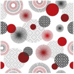 Nappe Toile cir�e au m�tre Zoya rouge