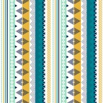 Nappe Toile cire au mtre Zinos bleu