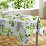 Nappe rectangle PVC Lemon green