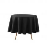 Nappe ronde Essentielle unie 180 cm Noir