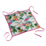 Coussin Galette de chaise 36 x 36 cm Flamant rose Flamingo