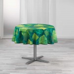 Nappe ronde Green Flore