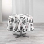 Nappe ronde Palmiers Cocoty