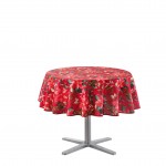 Nappe ronde 180 cm Rosieres rouge