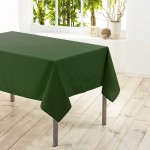 Nappe rectangle polyester 140 x 250 cm Kaki