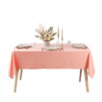 Nappe en microfibre lavee 140 x 240 cm Suzie corail