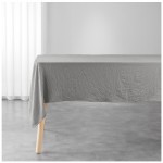 Nappe rectangle microfibre lavee 140 x 240 cm Suzy taupe