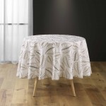 Nappe ronde Feuilles alma