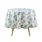 Nappe ronde 180 cm Feuilles leandre