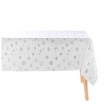 Nappe Collection Astre m�tallis�e 140 x 240 cm argent