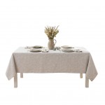 Nappe effet lin 140 x 240 cm Naia beige