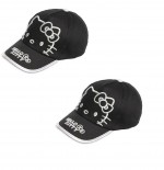 HELLO KITTY Casquette noire et blanche