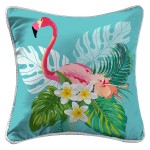 Coussin dehoussable Collection Flamant Rose Exotic Life
