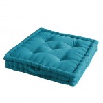 Coussin de sol matelass� Bleu 60cm