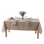 Nappe rectangle en coton 140 x 240 Charline lin