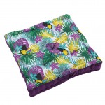 Coussin de sol en coton matelass� Toucan 60cm