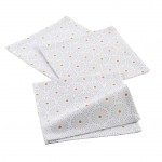 3 Serviettes de table coton Astre