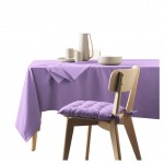 Nappe rectangle coton recycle 140 x 240 cm Mistral lilas