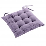 Coussin de chaise coton recycle Grand Mistral Lilas