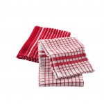 Lot de 2 torchons eponge 50 x 70 cm Classico rouge