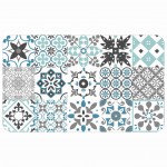 Tapis de cuisine d�coratif motif carreaux 45 x 75 cm