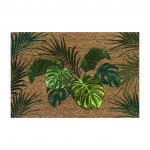 Paillasson coco imprime Feuilles Tropicales