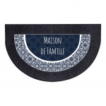 Tapis d'entree demi lune maison de famille