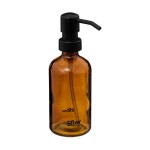 Distributeur de savon en verre 250 ml Essentiel marron