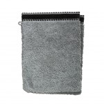 Lot de 2 gants de toilette 15 x 21 cm Joia gris fonce